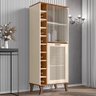 Buffet E Cristaleira Com Adega Lateral Nature/off White - 3