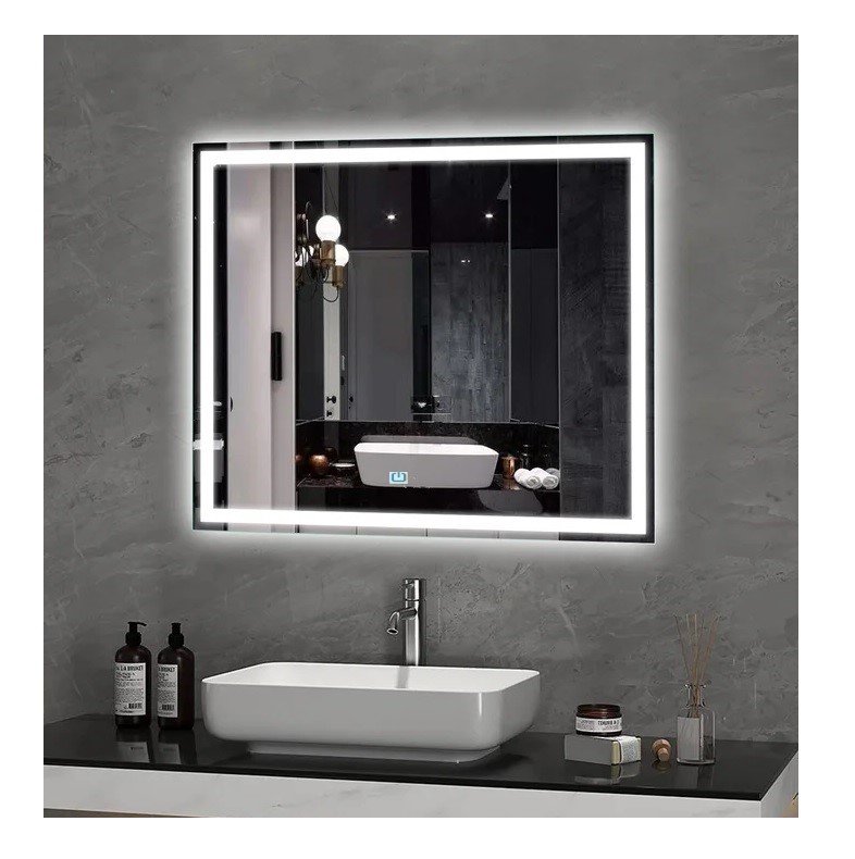 Ver imagem 3 de Espelho Jateado Iluminado com Led Frio e Touch 90x50cm Horizontal