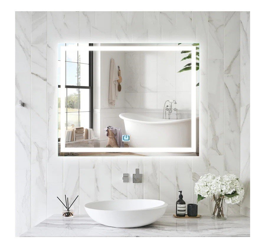 Ver imagem 5 de Espelho Jateado Iluminado com Led Frio e Touch 90x50cm Horizontal