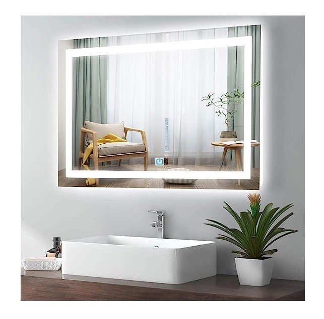 Ver imagem 6 de Espelho Jateado Iluminado com Led Frio e Touch 90x50cm Horizontal