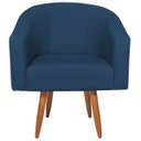 Ver imagem 2 de Poltrona Decorativa Jade Design Moderno Sala de Estar Quarto Escritório Confortável Luxo Pés Palito