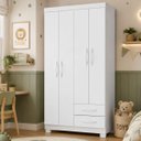 Ver imagem 2 de Guarda Roupa 4 Portas 2 Gavetas Infantil Encanto MDP 100cm