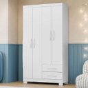 Ver imagem 7 de Guarda Roupa 4 Portas 2 Gavetas Infantil Encanto MDP 100cm