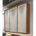 Ver imagem 2 de Guarda Roupa Casal 3 Portas 4 Gavetas - Arezzo Plus-Cumaru/Fendi - Móveis Novo Horizonte