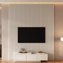 Ver imagem 1 de Rack Extensível com Painel Ripado TV até 75 Polegadas 200CMX250CM Aruá CabeCasa MadeiraOriginals