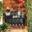Ver imagem 4 de Barzinho de Parede Aparador Para Bebidas Para Sala Tema Bar - 49x26 Cor Preto