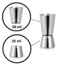 Dosador Duplo 25ml 50ml Inox para Bebidas Bartenders - 2
