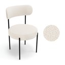 Ver mais imagens de Mesa Jantar Vidro 200cm Kit 8 Cadeiras Base Aço Preto Boucle Ted H02 - D'Rossi
