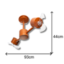 Ver imagem 7 de Ventilador de Teto Treviso Infinit Cobre Bivolt