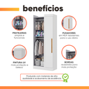 Ver mais imagens de Armário Multiuso para Lavanderia ou Closet para Canto 1 Porta Madrid
