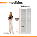 Ver imagem 3 de Armário Multiuso para Lavanderia ou Closet para Canto 1 Porta Madrid