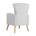 Ver imagem 4 de Poltrona Decorativa Melinda Pés Palito Suede Cores - S.A Móveis DS Móveis Poltrona Melinda Branco