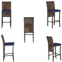 Ver imagem 5 de Mesa Bistro e 4 Banquetas Roma Preta Corda Náutica 10 Trama Original
