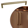 Puxador Zigrinato Il 1780 - Bronze Escovado - 224mm - 1