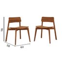 Ver imagem 7 de Conjunto Sala Jantar Nature: Cristaleira, Mesa, Banco e Cadeiras Madeira Pinus Rústico Escuro