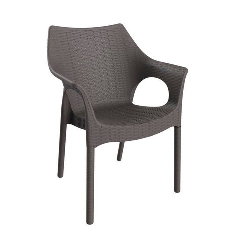 Cadeira para Jardim 82CMX61CM Relic Cinza/Mushroom