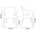Ver imagem 4 de Cadeira para Jardim 82CMX61CM Relic Cinza/Mushroom