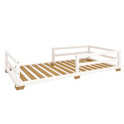 Cama Infantil Meia Casinha Evolutiva Com Pes  Branca - 10