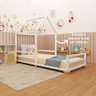Cama Infantil Meia Casinha Evolutiva Com Pes  Branca - 7