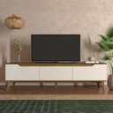 Ver imagem 1 de Rack para TV até 75 Polegadas MDF 180cm 2 Portas 1 Gaveta Liverpool Yescasa Marrom