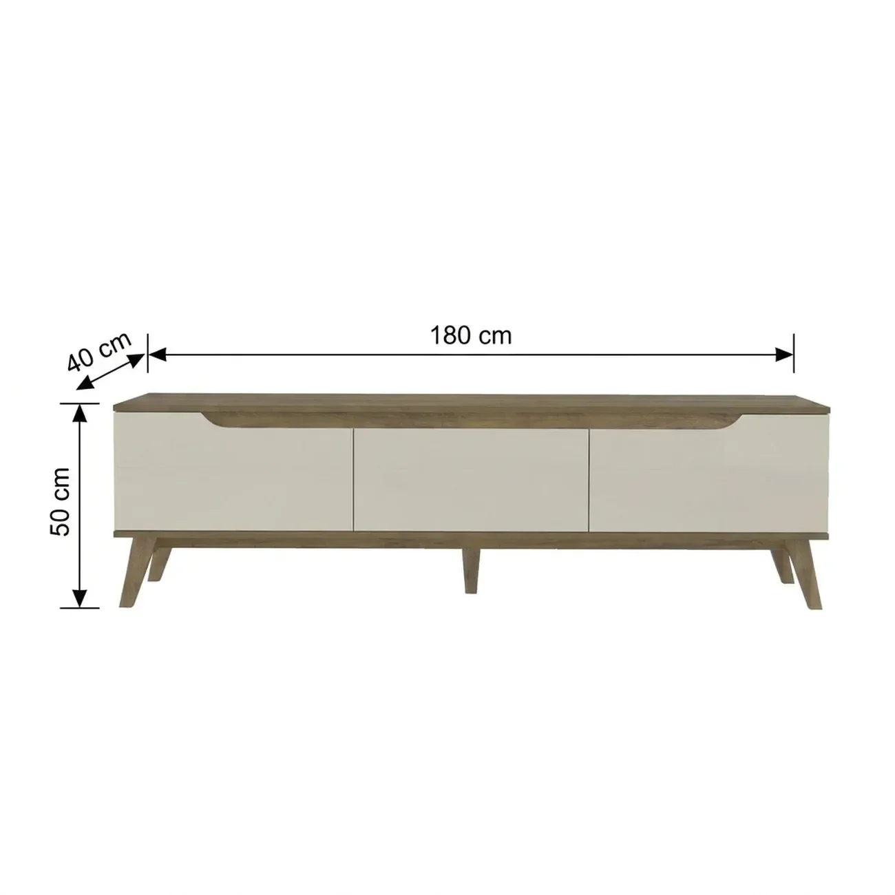 Ver imagem 3 de Rack para TV até 75 Polegadas MDF 180cm 2 Portas 1 Gaveta Liverpool Yescasa Marrom