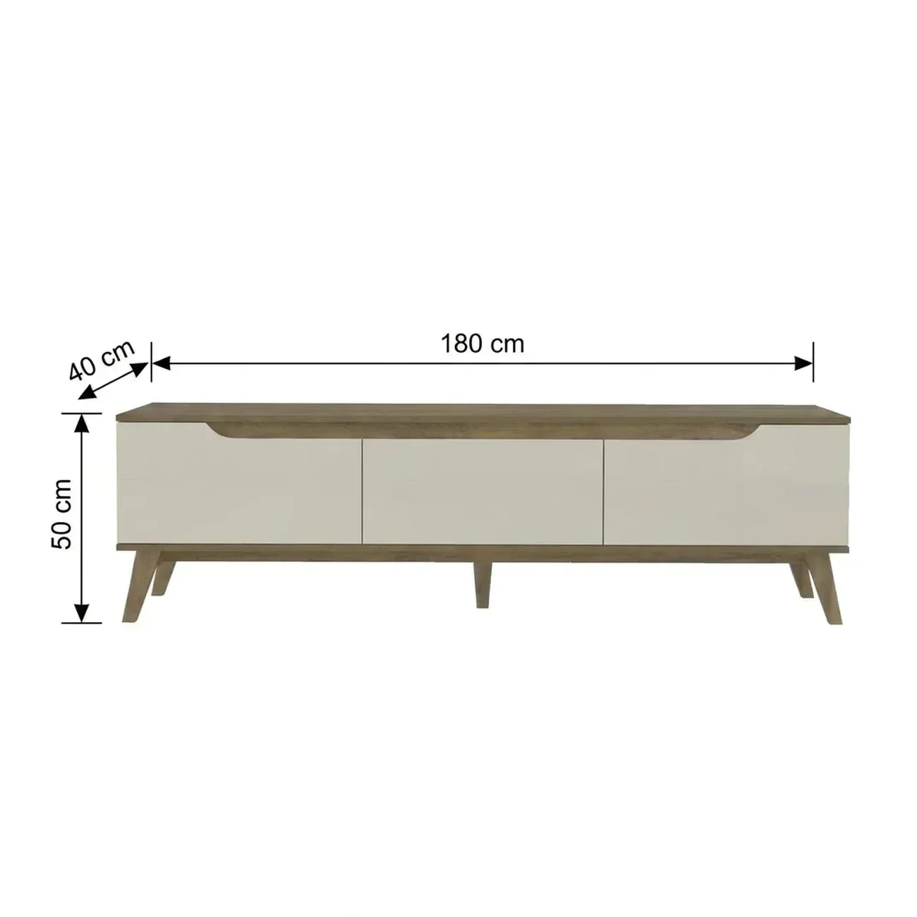 Ver imagem 3 de Rack para TV até 75 Polegadas MDF 180cm 2 Portas 1 Gaveta Liverpool Yescasa Marrom