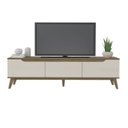 Ver imagem 7 de Rack para TV até 75 Polegadas MDF 180cm 2 Portas 1 Gaveta Liverpool Yescasa Marrom