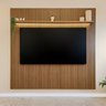 Painel para Tv até 75 Polegadas com Led 185cm Impressão 3d Ripada Liverpool Yescasa - 2