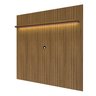 Painel para Tv até 75 Polegadas com Led 185cm Impressão 3d Ripada Liverpool Yescasa - 3