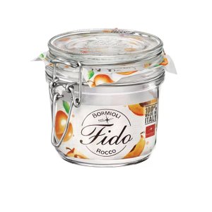 Kit 10 Potes de Vidro Hermético Original FIDO Terrina 350 ml Ø 98,4 mm Multiuso Original Fido Bormio