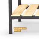 Ver imagem 4 de Cama Solteiro Ayla Yescasa Preto/Fosco