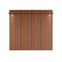 Ver imagem 2 de Painel Ggrande Amadeirado Pata Tv de 70 Polegadas River 1,83 Lukaliam:jequitiba Ripado