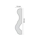 Ver imagem 2 de Roda Meio I60 Perfil de Poliestireno Homestar Branco