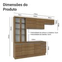 Ver imagem 4 de Armário de Cozinha Completa 270cm Rustic Glamy Madesa 16