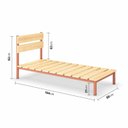 Ver imagem 3 de Cama Solteiro Ayla Yescasa Colorido/Verniz Cobre
