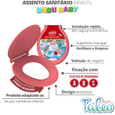 Ver imagem 3 de Assento Tampa para Vaso Sanitário Oval Infantil Especial Dudubaby Perfumado Talco Rosa Durín