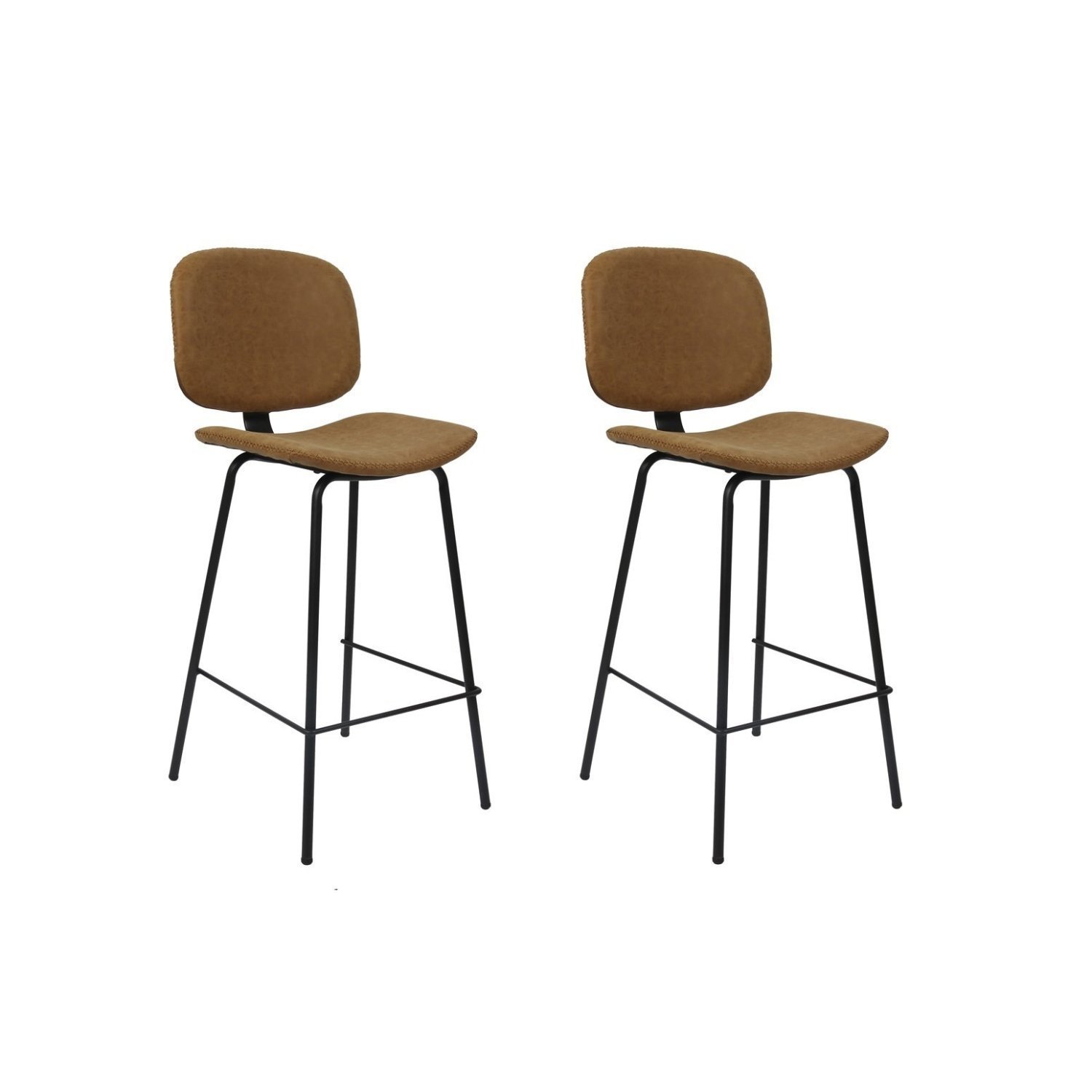 Conjunto 2 Banquetas com Encosto Barueri | MadeiraMadeira