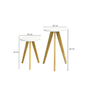 Ver imagem 4 de Conjunto 2 Mesinha Lateral Redonda