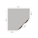 Ver imagem 4 de Armário Aéreo Canto Oblíquo 2 Portas Ipanema CabeCasa MadeiraOriginals