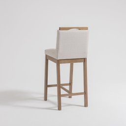 Conjunto 4 Banquetas Madeira Maciça Dani - 4
