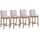 Ver imagem 1 de Conjunto 4 Banquetas Madeira Maciça Dani