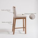 Ver imagem 6 de Conjunto 4 Banquetas Madeira Maciça Dani