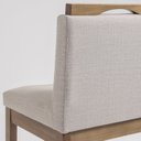 Ver imagem 5 de Conjunto 4 Banquetas Madeira Maciça Dani Cinza/Nogueira