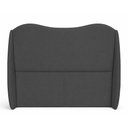 Ver imagem 5 de Cabeceira Cama Casal Petala 195cm Orgânica Curva Bouclê Cinza - Montanari's Decor