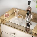 Ver imagem 3 de Buffet Aparador Cristal com 2 Portas e 2 Gavetas Freijó/off White - Pr Móveis