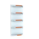 Ver imagem 5 de Gondola Parede 202 Amapa Fit Kit 6 Metros 1 Canto Porta Etiqueta Azul Amapá