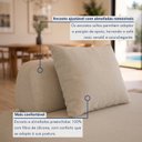 Ver imagem 4 de Sofá de Canto Modulado Orgânico com Almofadas e Base Madeira Maciça 280CMX340CM Madri