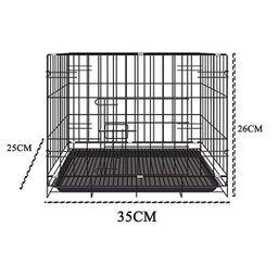Gaiola Pet Gato Hamster Porquinho da India Filhote Animal de Estimaçao Viveiro Bandeja Removivel Tra - 8