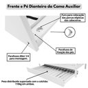 Ver imagem 6 de Bicama Infantil Solteiro Cabana Colorida Madeira Maciça Pinus Grade Cercadinho