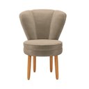 Ver imagem 3 de Kit 3 Cadeiras para Mesa de Jantar Estrutura em Madeira Maciça Tecido Veludo Premium Pés Palito